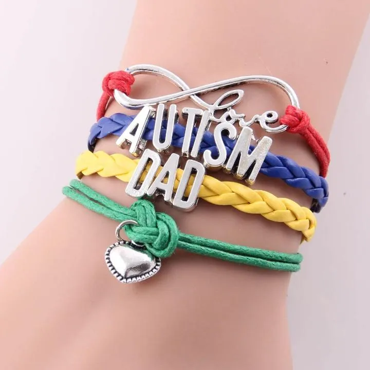 Infinity Love Braided Autism Awareness Bracelet
