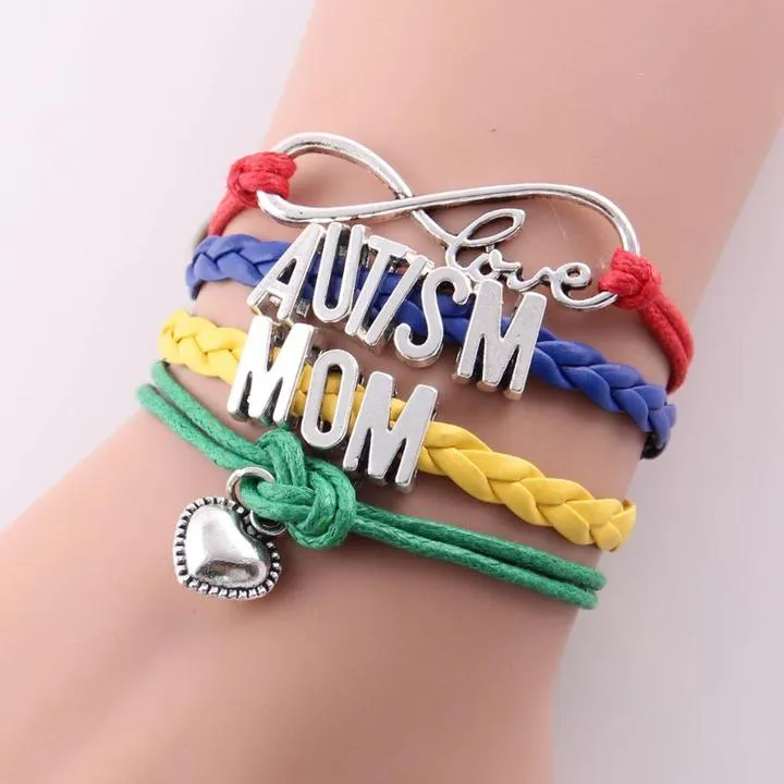 Infinity Love Braided Autism Awareness Bracelet