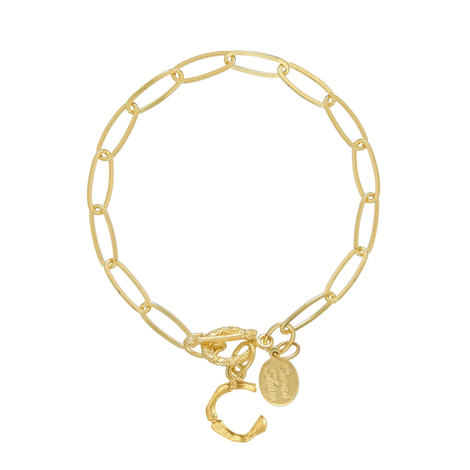 Initial Bracelets, gold