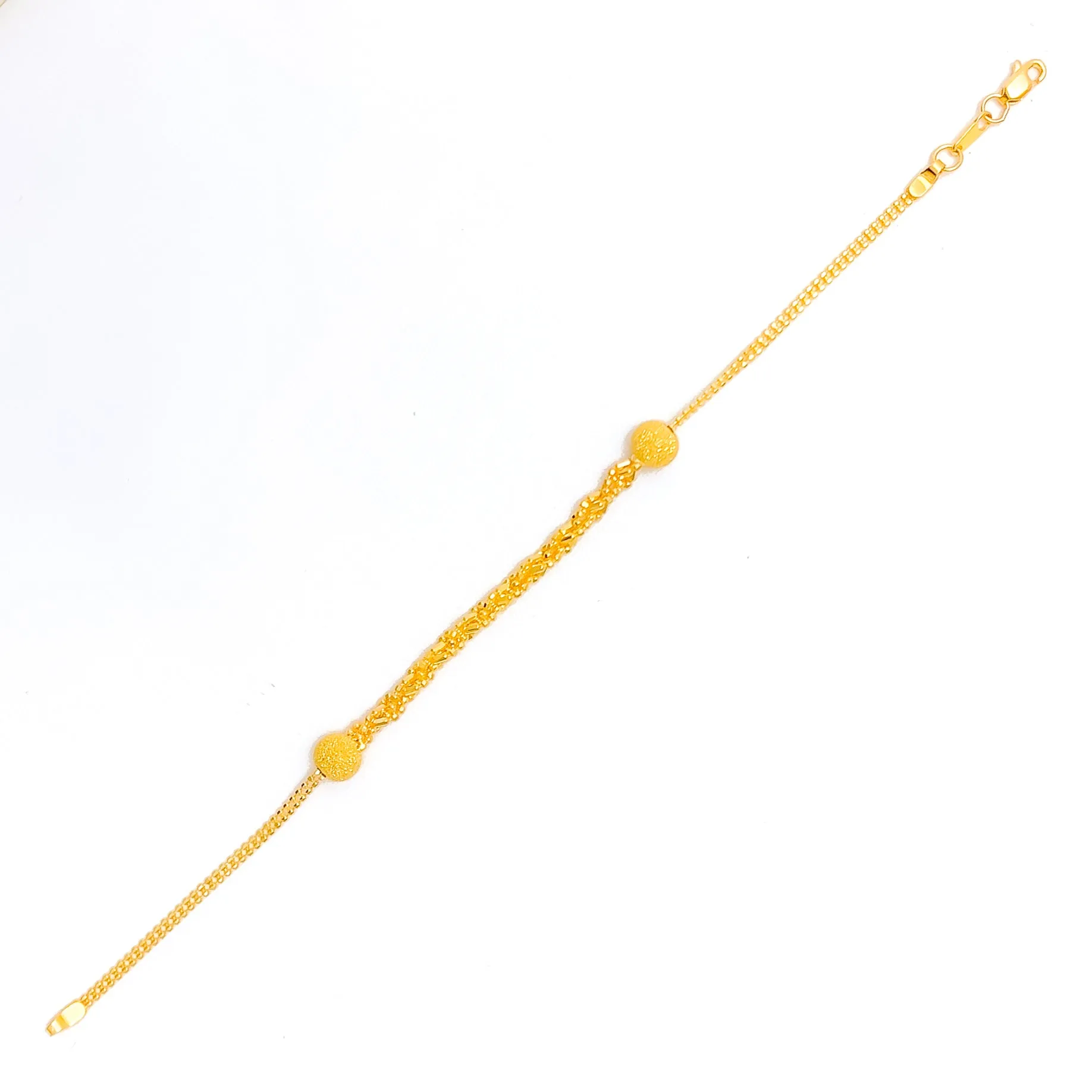 Intricate Charming 22K Gold Bracelet