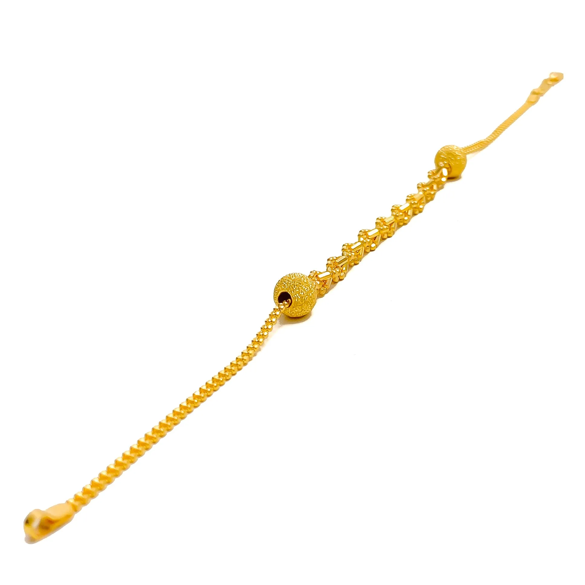 Intricate Charming 22K Gold Bracelet