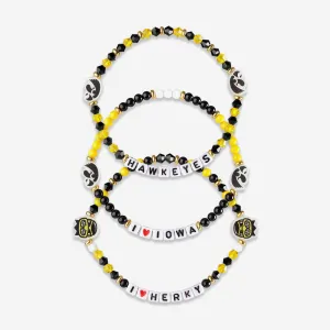 Iowa Hawkeyes 3 Pack Friendship Bracelet