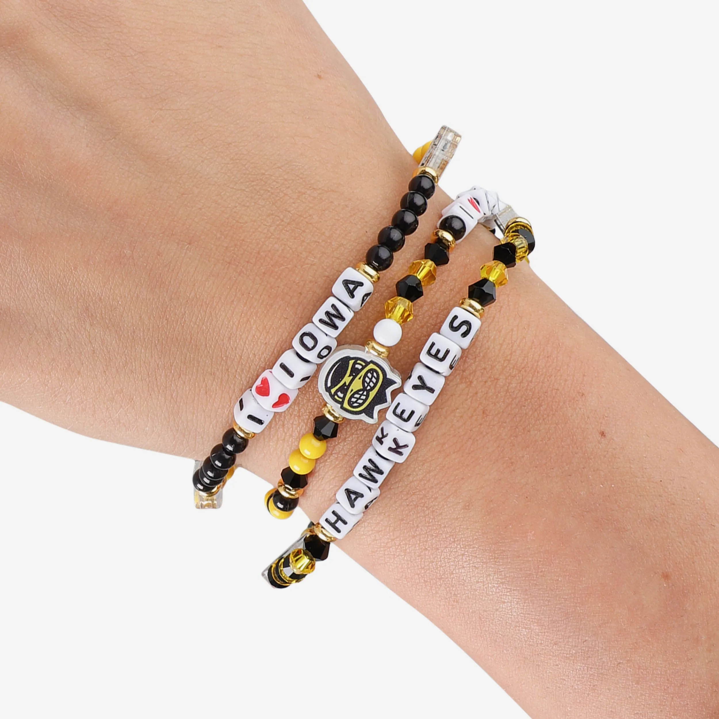 Iowa Hawkeyes 3 Pack Friendship Bracelet