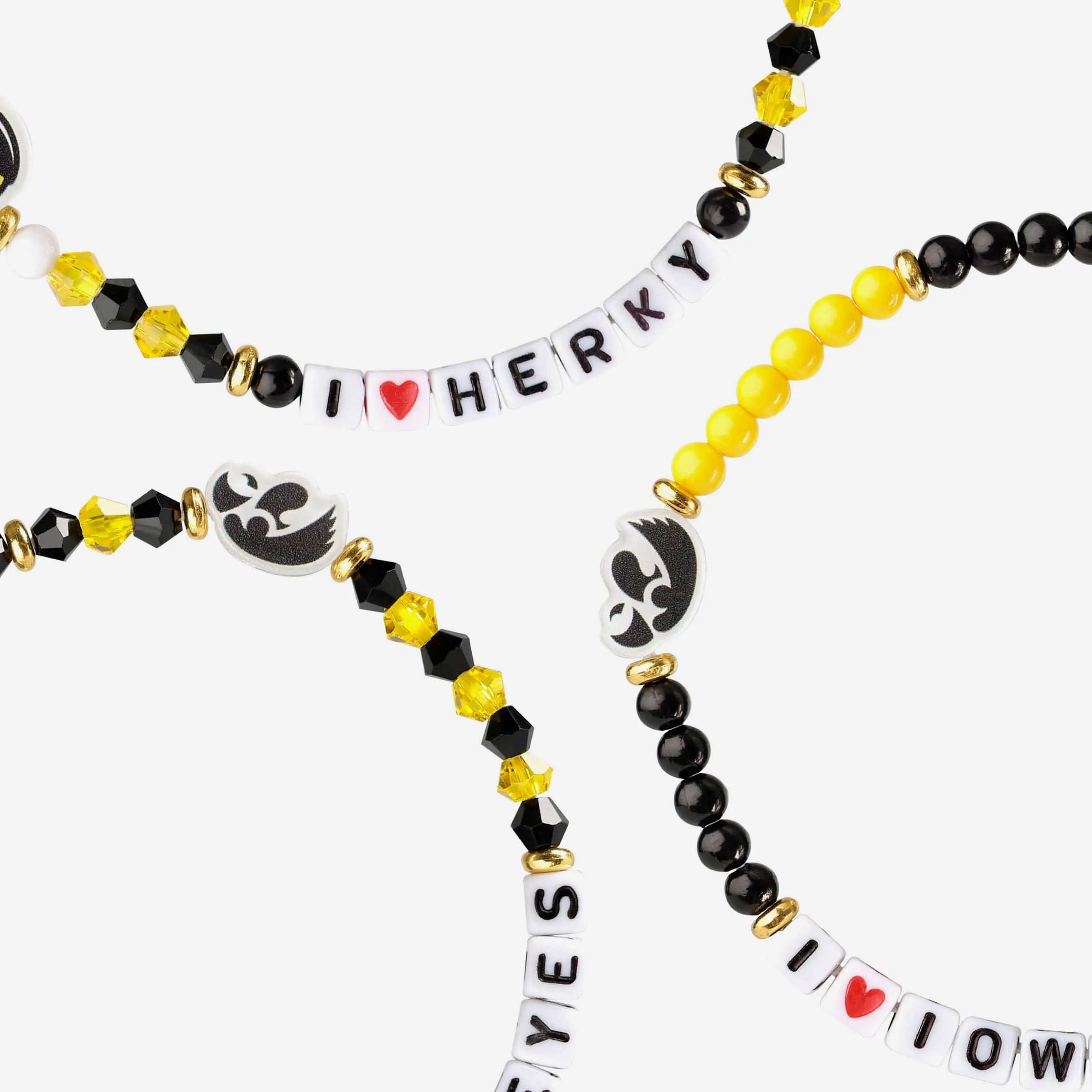 Iowa Hawkeyes 3 Pack Friendship Bracelet