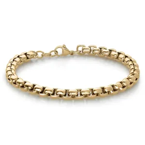 Italgem Stainless Steel (4.5mm) Round Box Bracelet 8.5"