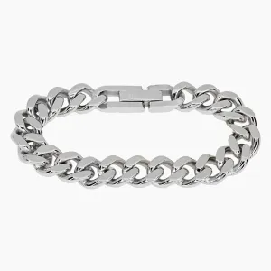 Italgem Stainless Steel Cuban Link Chain Men's Bracelet
