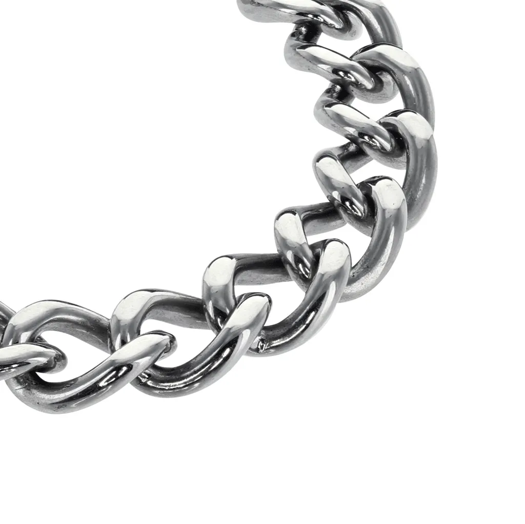 Italgem Stainless Steel Cuban Link Chain Men's Bracelet