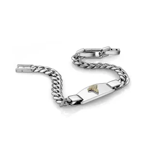 Italgem Stanless Steel (8mm) Medical Alert ID Bracelet