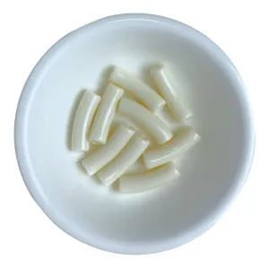 Ivory- 4mm  Tube Bead ( 5mm) Tube Acrylic Bamboo Beads, Curved Tube Beads, Resin , Bracelet Bangle Acrylic Tube Bead Waterproof
