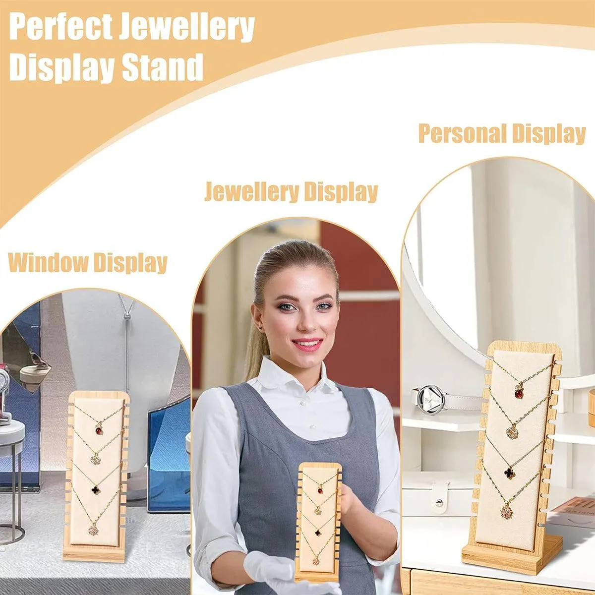 Jewellery Display Rack Necklace Hanging Stand Organiser Holder for Accessories
