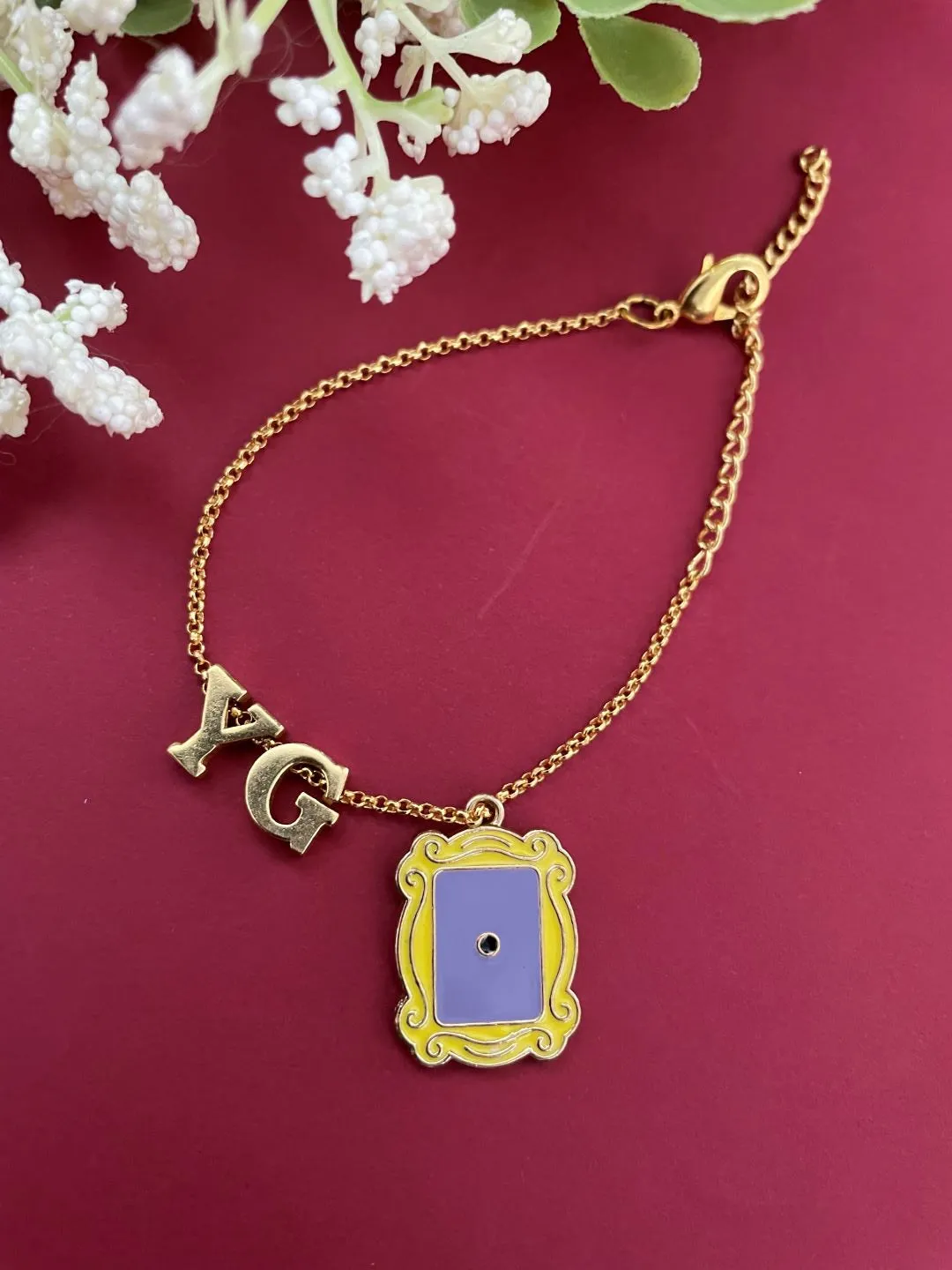 Kids Rakhi | Custom Gold-Plated Personalized Name Rakhi Bracelets With Charms