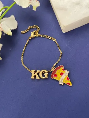 Kids Rakhi | Custom Gold-Plated Personalized Name Rakhi Bracelets With Charms