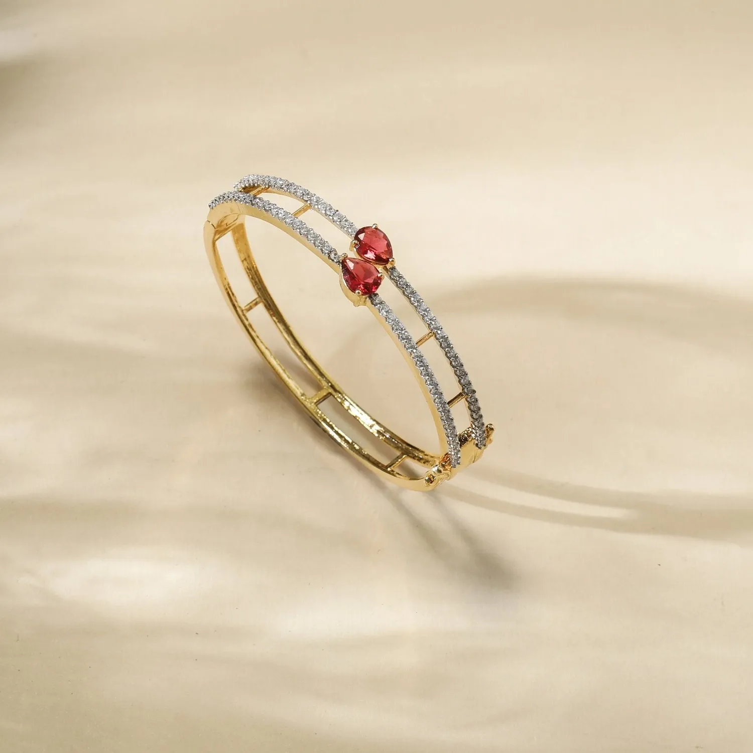 Lahari Nakshatra CZ Red Bracelet
