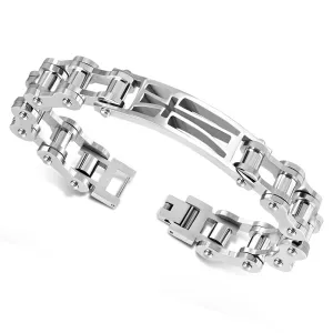 Large Cross Link Bracelet