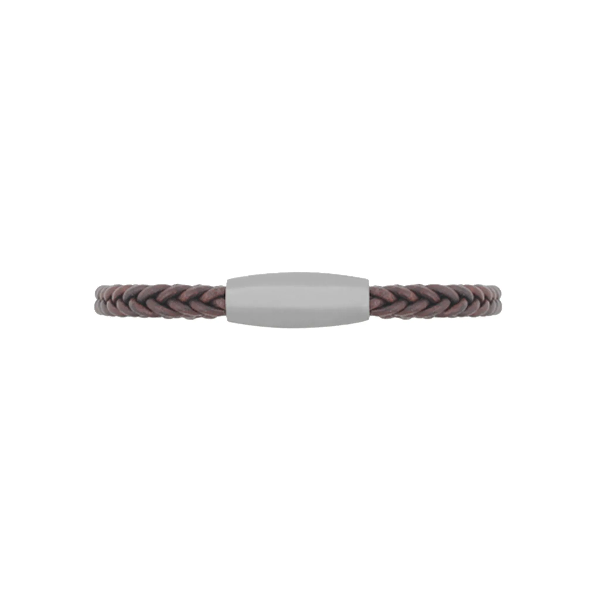 Leather Bracelet Antique Brown Titan lock