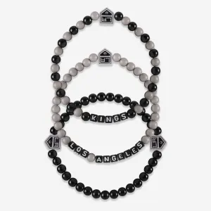 Los Angeles Kings 3 Pack Beaded Friendship Bracelet