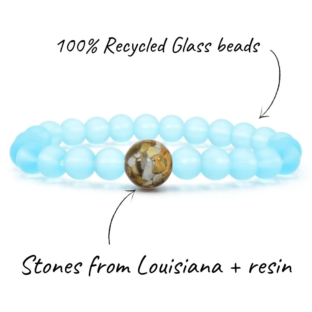 Louisiana Stones   Turquoise Bay Glass