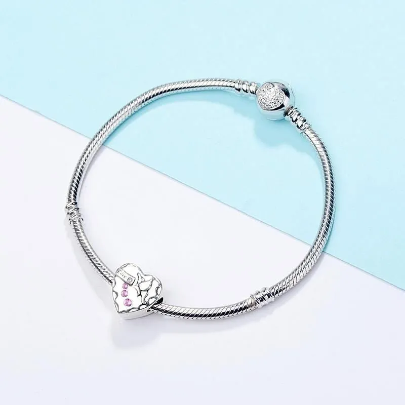 Love Wings Heart Charm
