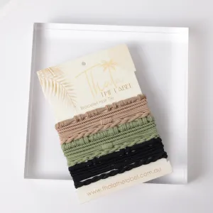 Luxx Bracelet Hair Tie KIRRA | STONE,KHAKI,ONYX 12pk