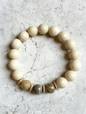LYLA GOLD riverstone/fossil coral