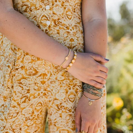 Mantra of Love Benedictine Bracelet, gold