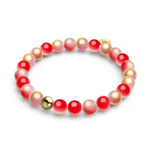 Maraschino Cherry | Shimmer Glass Bracelet
