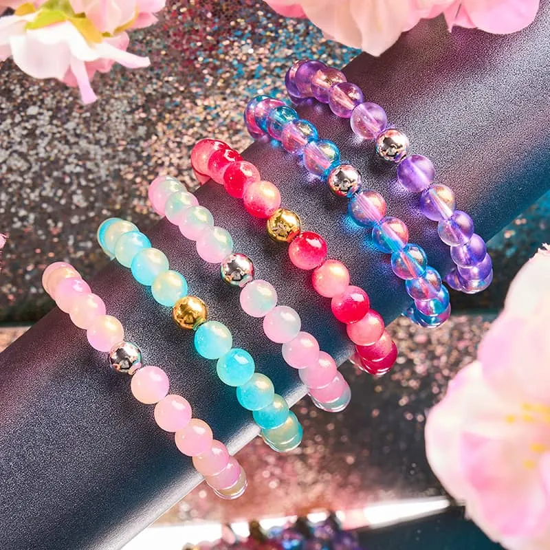 Maraschino Cherry | Shimmer Glass Bracelet