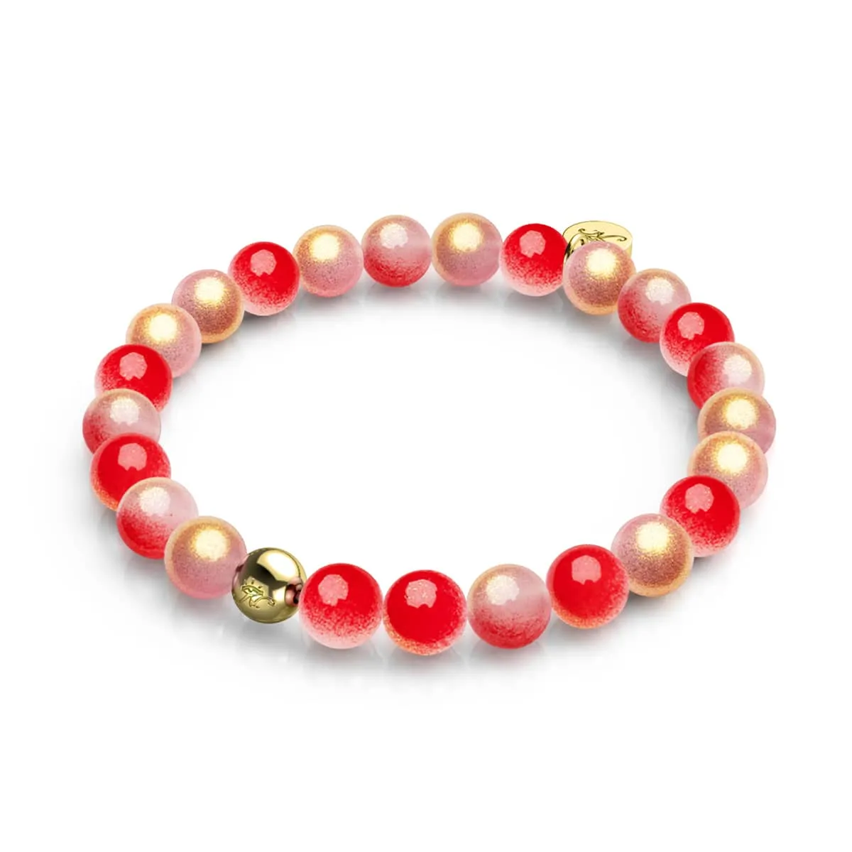 Maraschino Cherry | Shimmer Glass Bracelet