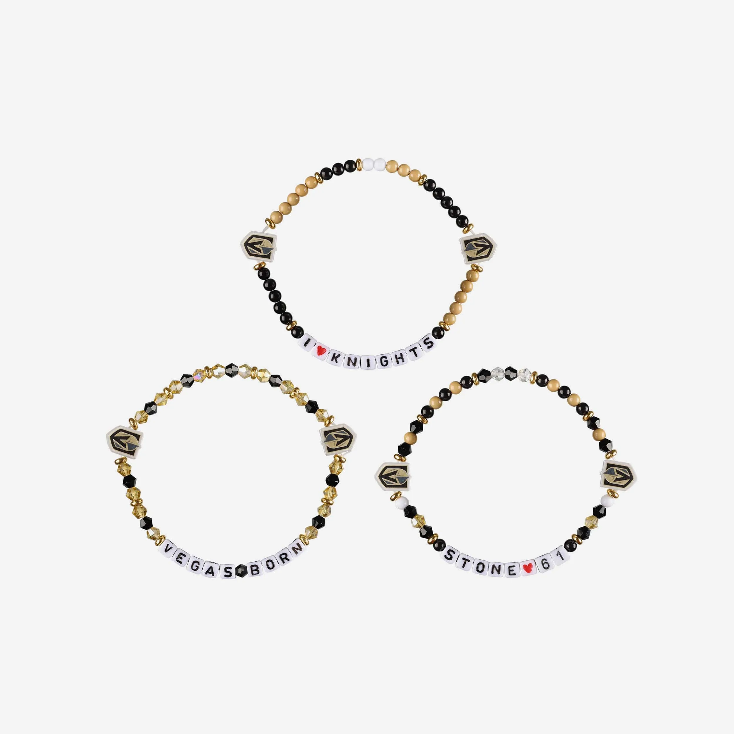 Mark Stone Vegas Golden Knights 3 Pack Player Friendship Bracelet