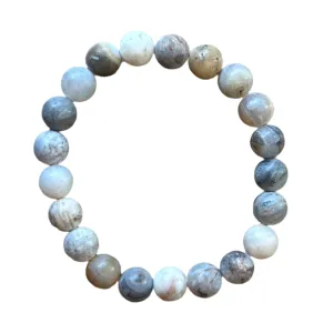 Matte Bamboo Agate 8mm Bracelet
