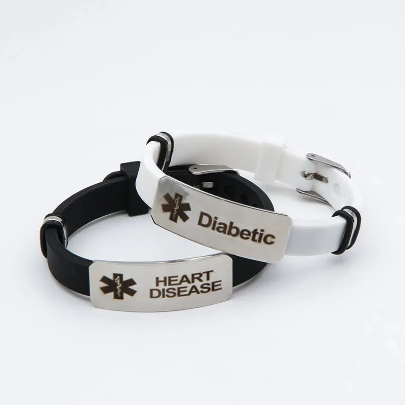 Medical Tag ID Bracelets for Men/Women/Kids