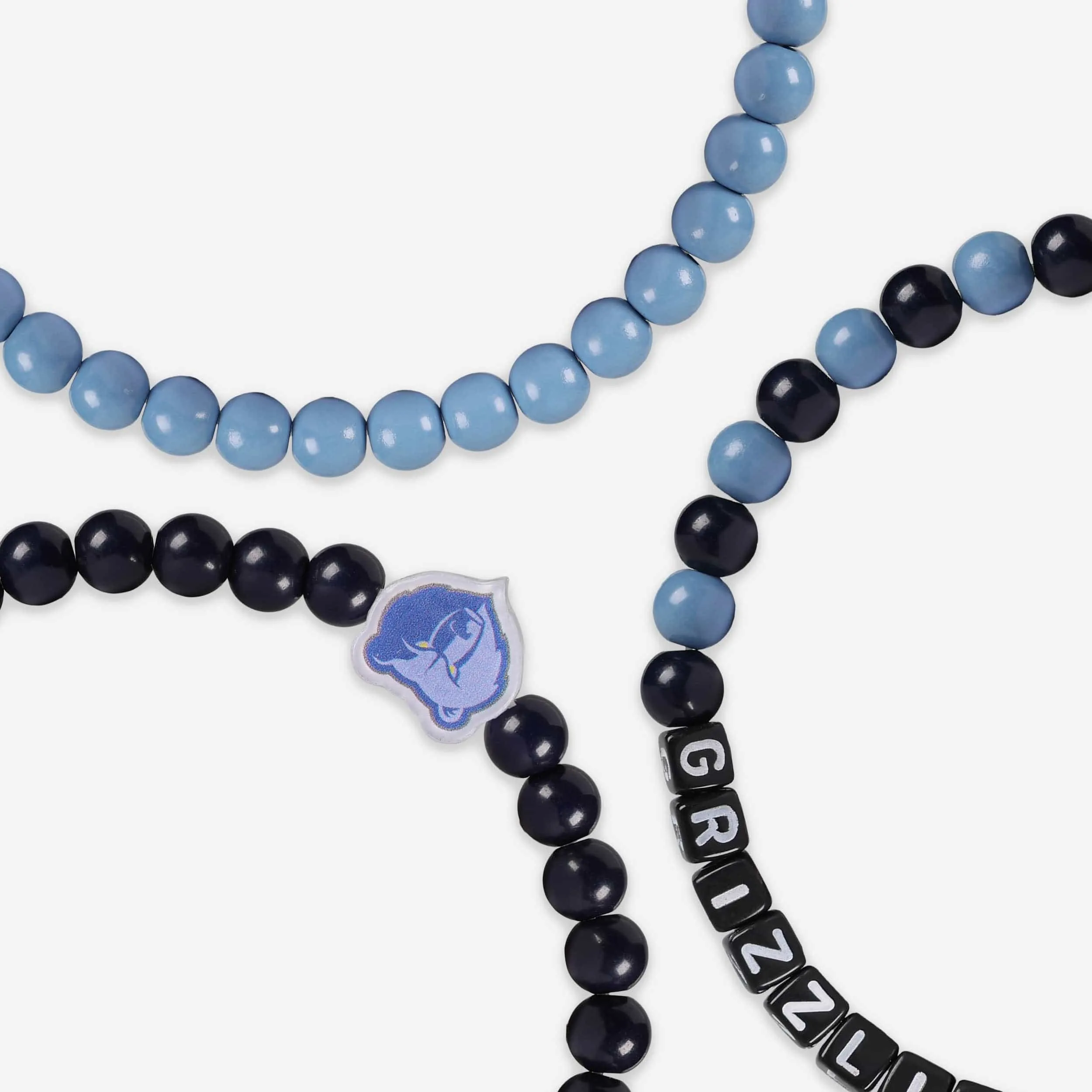 Memphis Grizzlies 3 Pack Beaded Friendship Bracelet