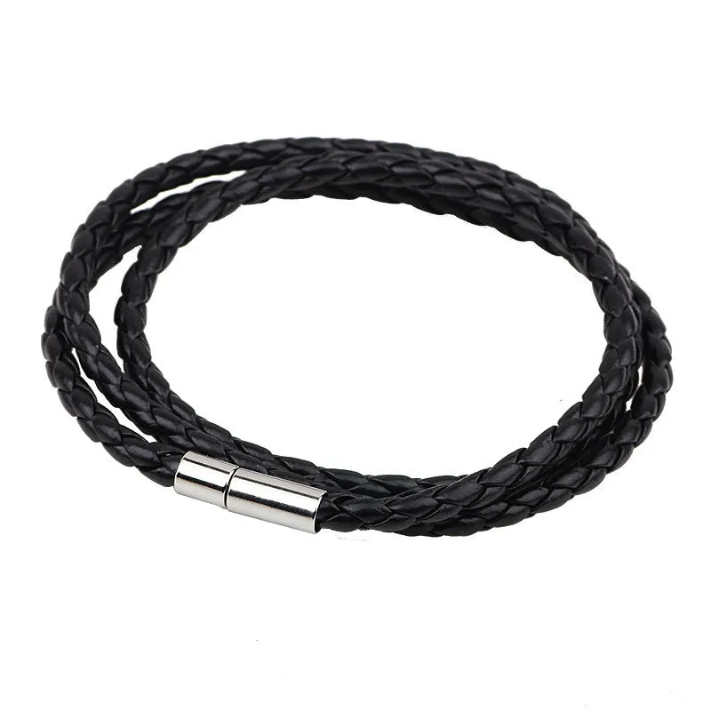 Men's Braided Leather Rope Bracelet