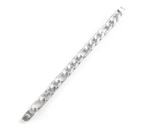 Men's Figaro Chain Bracelet - Silver
