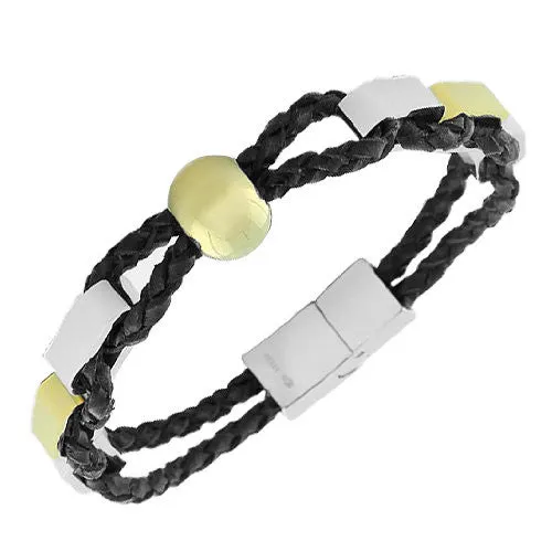 Men's Gold Ball Braided