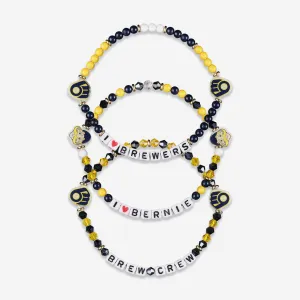 Milwaukee Brewers 3 Pack Friendship Bracelet
