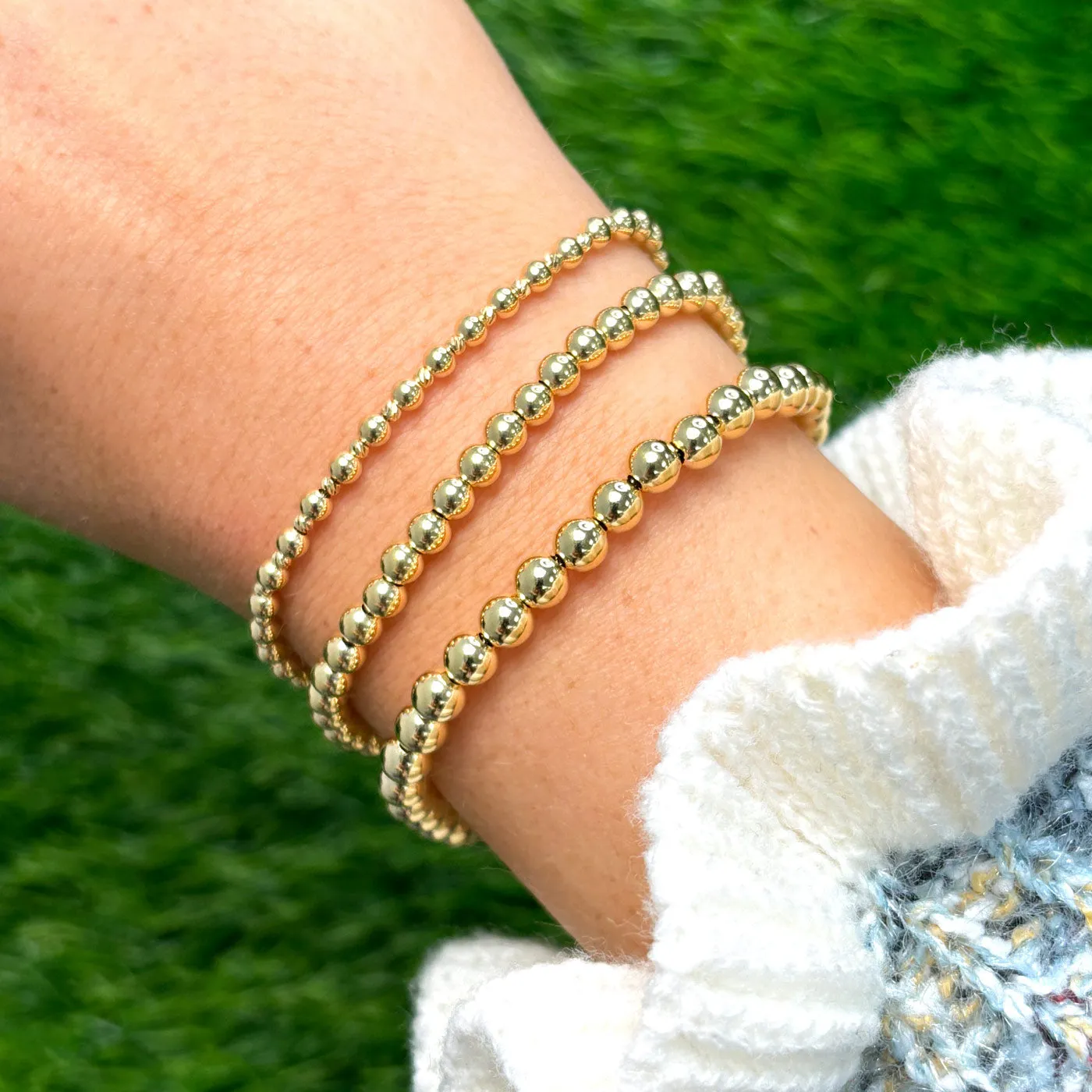 Mini Gold Ball Bead Bracelet