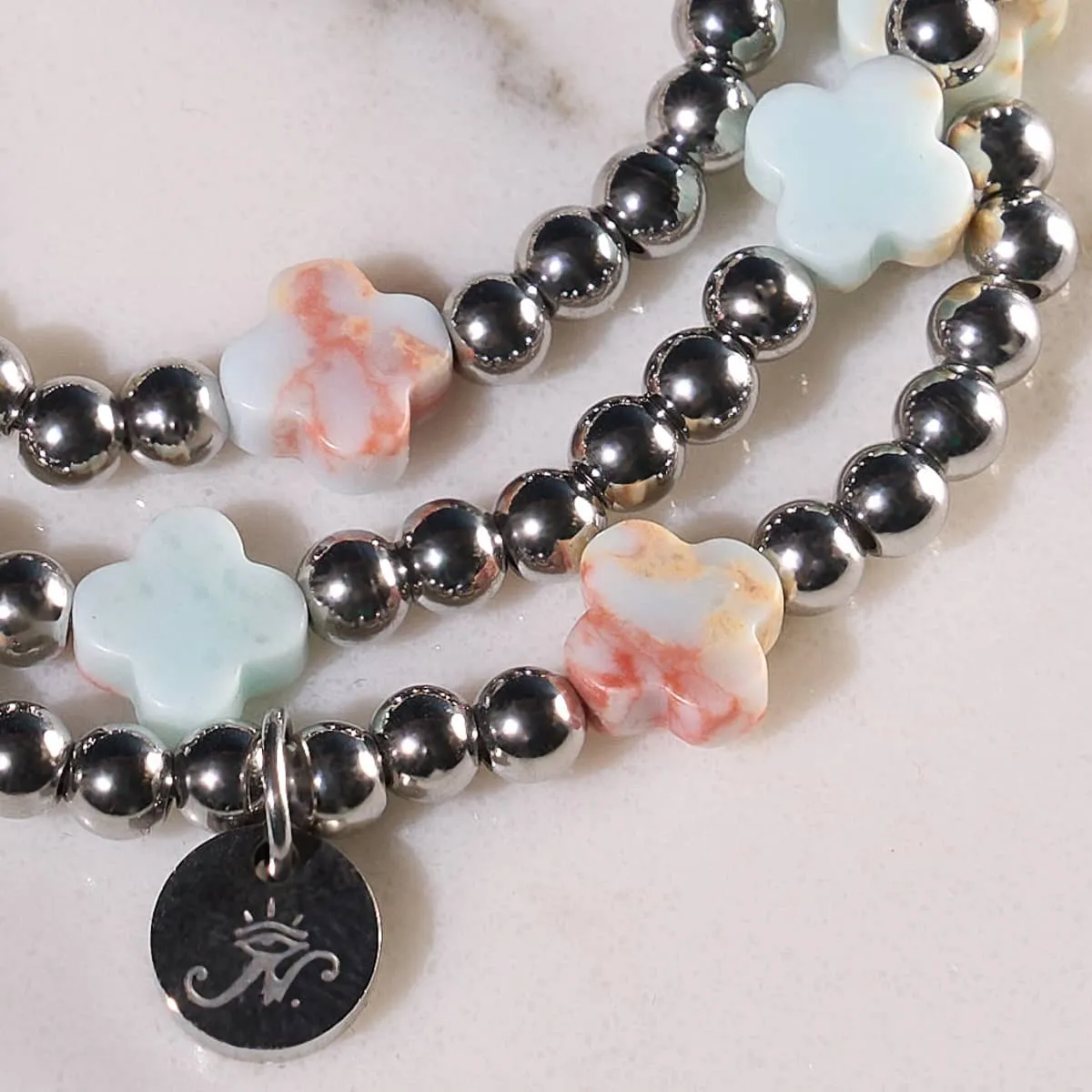Misty Meadow | Silver | Clover Essence Bracelet