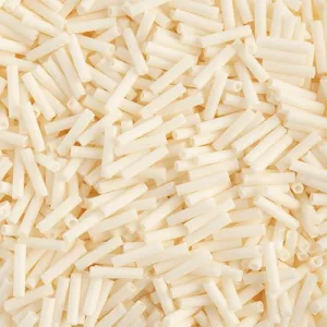 Miyuki Slender Bugle 1.3x6mm Cream Opaque Matte - apx 16g Vial