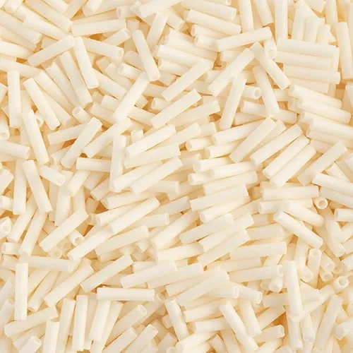Miyuki Slender Bugle 1.3x6mm Cream Opaque Matte - apx 16g Vial