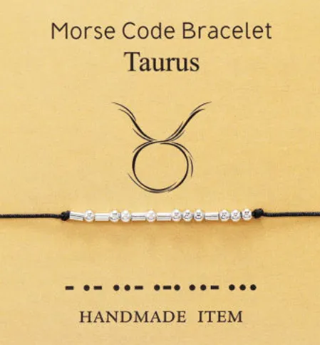 Morse Code Bracelet - Zodiac