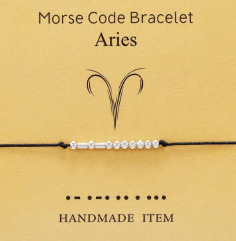 Morse Code Bracelet - Zodiac