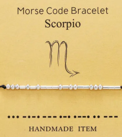Morse Code Bracelet - Zodiac