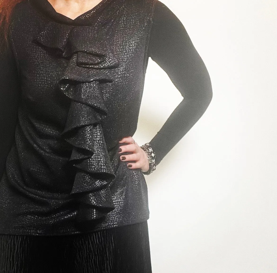 Muse Top - Snakskin sparkle