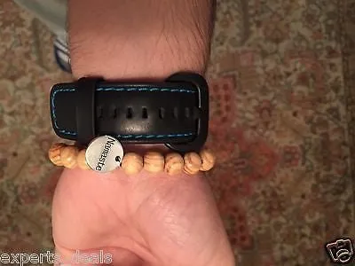 Namaste Jewelry Beaded Buddha Head Torque Meditation Mala OM Wood FREE Bracelet
