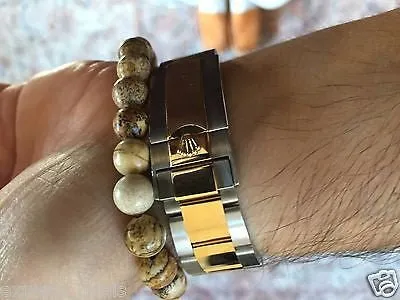 Namaste Jewelry Chakra Jasper Stone Buddha Mala Meditation Energy Free Bracelet