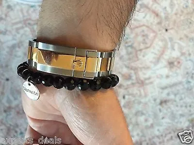 Namaste Jewelry Gold Fatima Buddah Hand Hamsa OM Yoga Evil Eye Free Bracelet