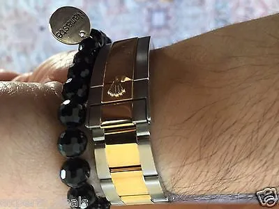 Namaste Jewelry Gold Fatima Buddah Hand Hamsa OM Yoga Evil Eye Free Bracelet