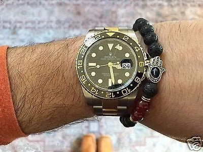Namaste Jewelry Lava Stone Buddah Hand Evil Eye Yogi Hamsa Energy Free Bracelet