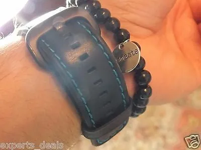 Namaste Jewelry Silver Buddha Head Meditation Mala OM Bracelets Black Wood Watch